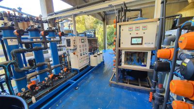 Instalación recuperación agua industrial